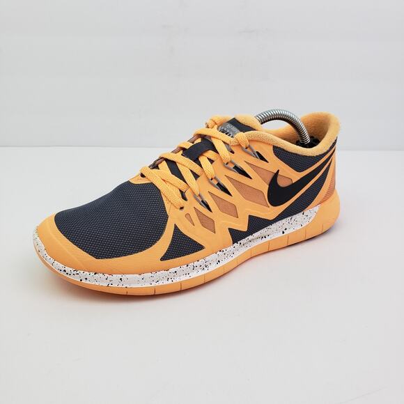Nike ID Free 5.0 Womens Size 8 Orange Gray Running Sneaker Shoes - Picture 2 of 11